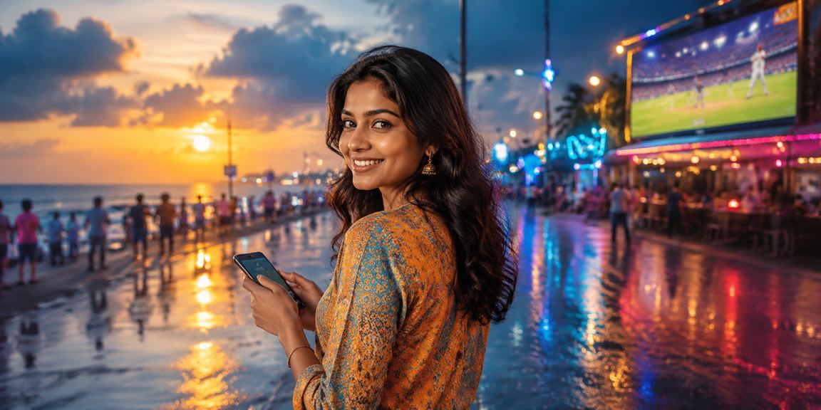 Chennai urban live casino scene with IPL cricket thematic