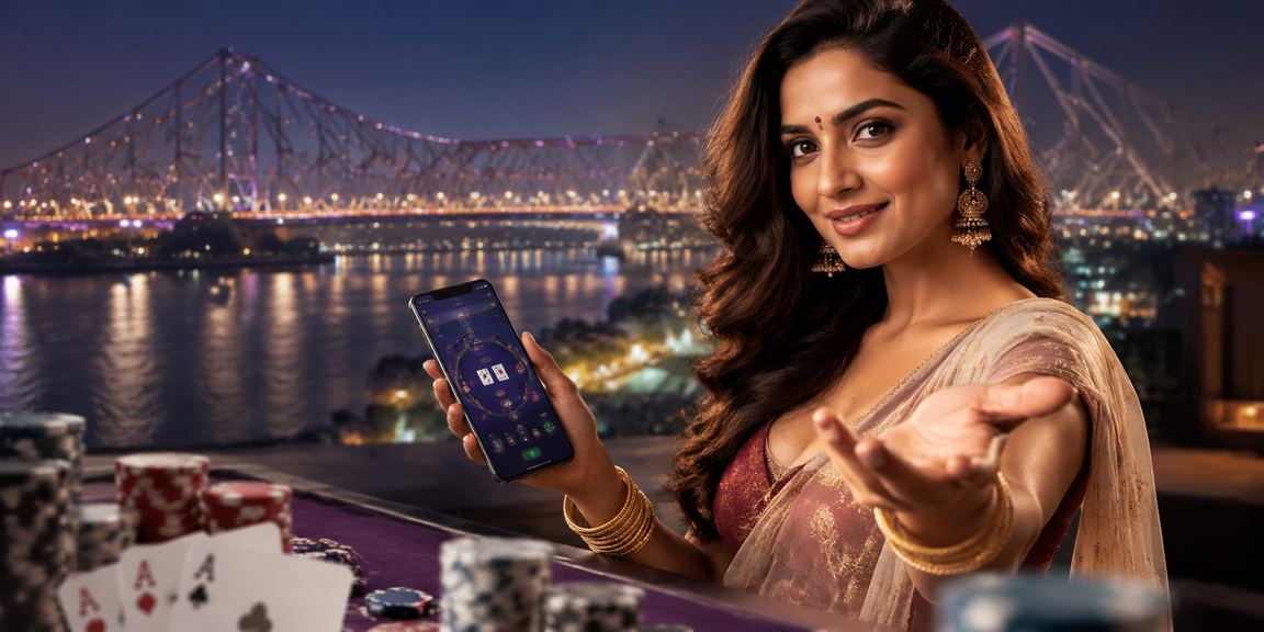 Players registering on mobile devices near Howrah Bridge